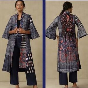 Soft Surroundings Patchwork Kimono Style Kantha